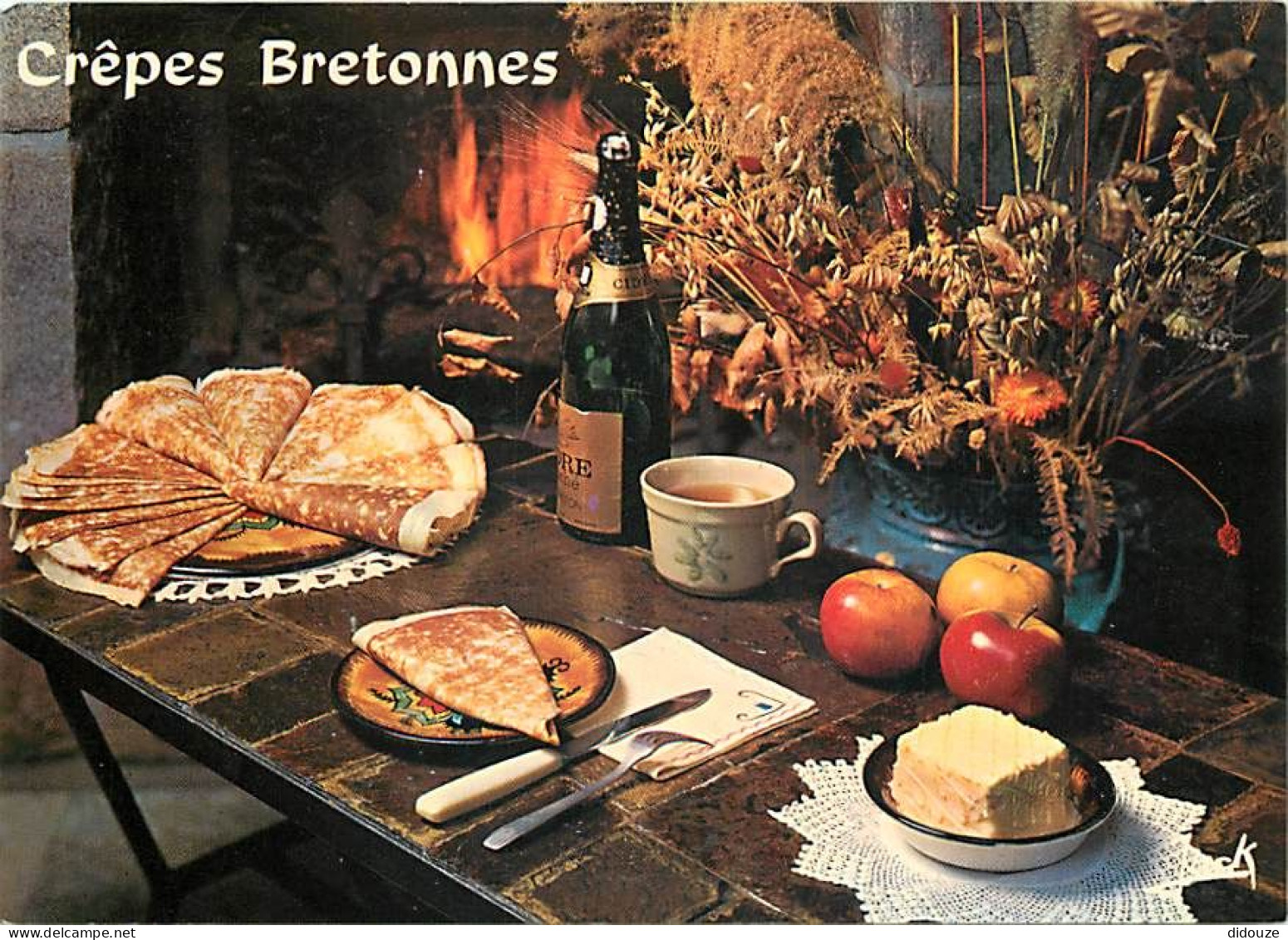 Recettes De Cuisine - Crêpes Bretonnes - Carte Neuve - Gastronomie - CPM - Voir Scans Recto-Verso - Recettes (cuisine)