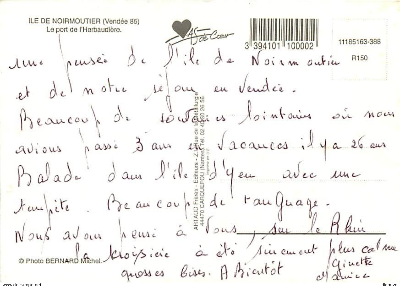 85 - Ile De Noirmoutier - L'Herbaudière - Le Port De L'Herbaudière - Vue Aérienne - CPM - Voir Scans Recto-Verso - Ile De Noirmoutier