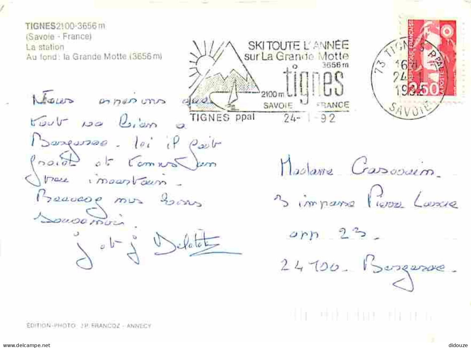 73 - Tignes - La Station - Au Fond La Grande Motte - CPM - Voir Scans Recto-Verso - Other & Unclassified