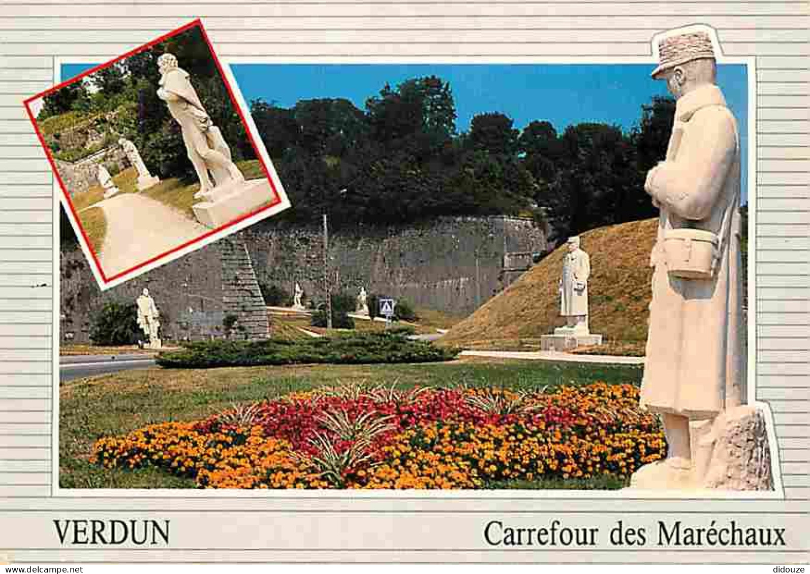 55 - Verdun - Le Carrefour Des Maréchaux - Multivues - Massifs Floraux - Fleurs - CPM - Voir Scans Recto-Verso - Verdun