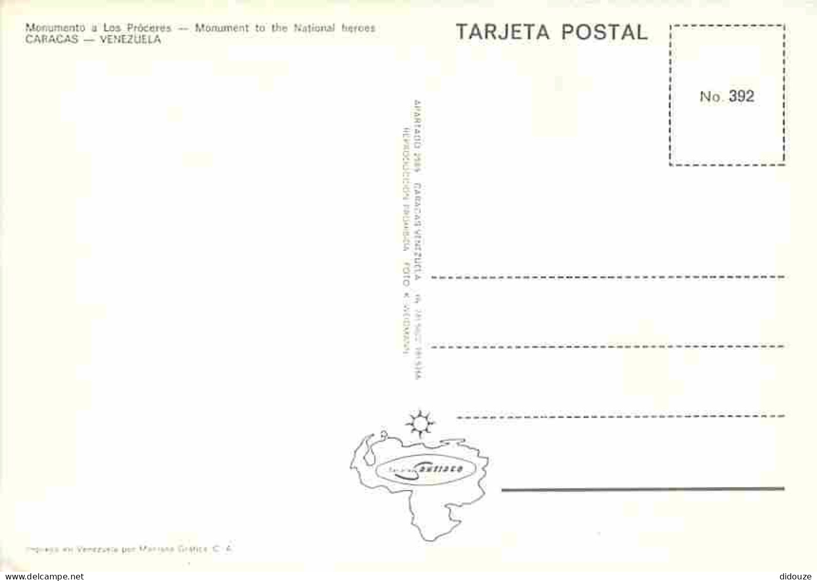 Venezuela - Caracas - Monumento A Los Proceres - CPM - Voir Scans Recto-Verso - Venezuela