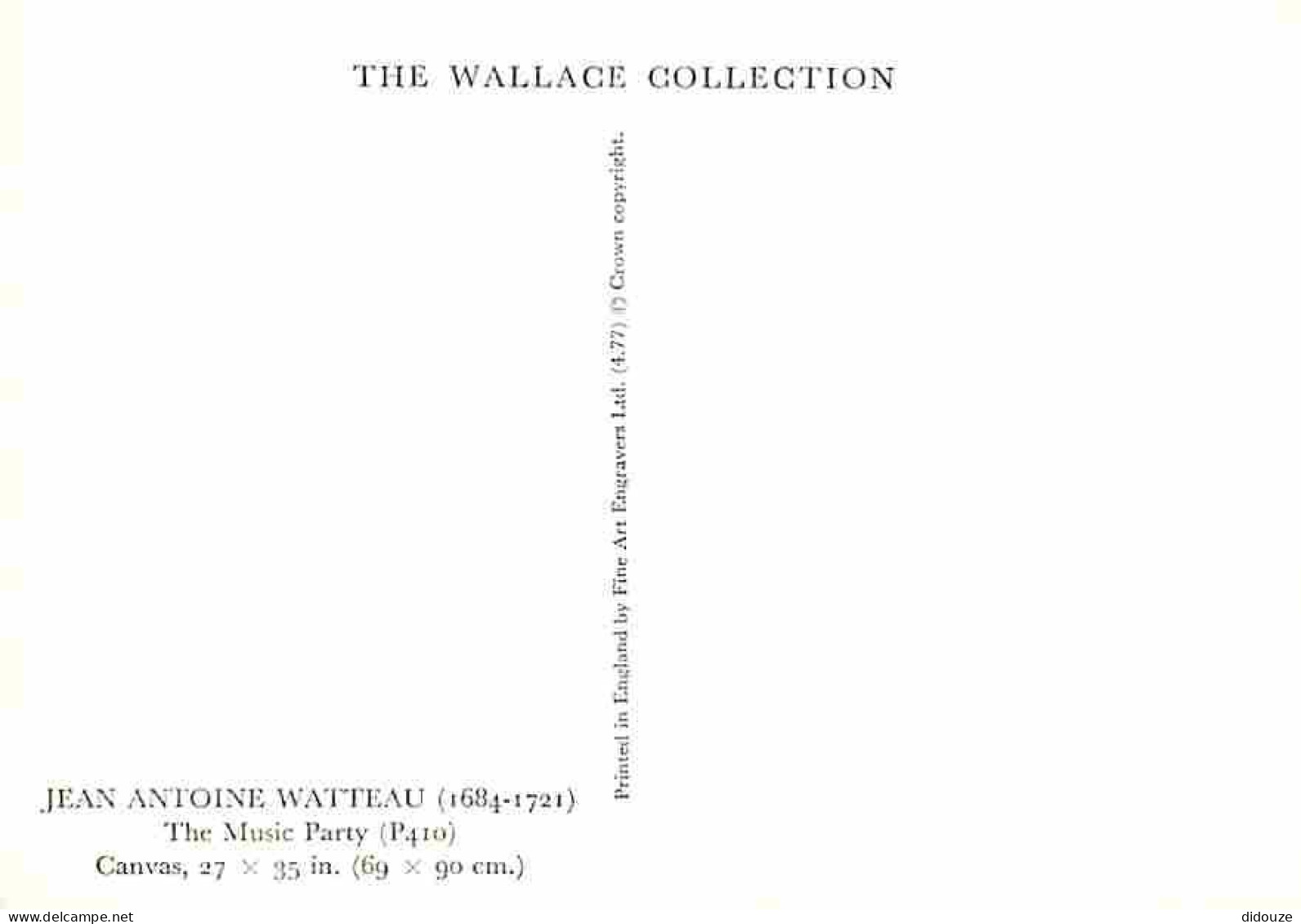 Art - Peinture - Antoine Watteau - The Music Party - Carte Neuve - The Wallace Collection - CPM - Voir Scans Recto-Verso - Paintings