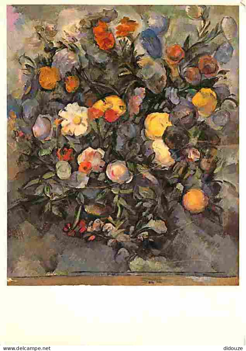 Art - Peinture - Paul Cézanne - Bouquet De Fleurs D'après Delacroix - CPM - Voir Scans Recto-Verso - Paintings