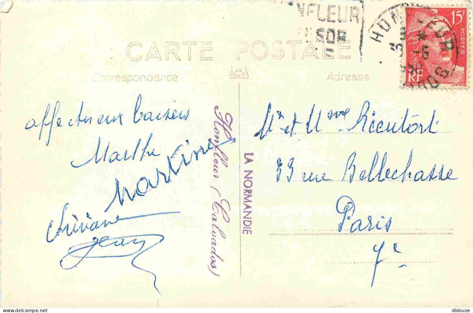 14 - Honfleur - Intérieur De L'Eglise Sainte-Catherine - Carte Dentelée - CPSM Format CPA - Voir Scans Recto-Verso - Honfleur