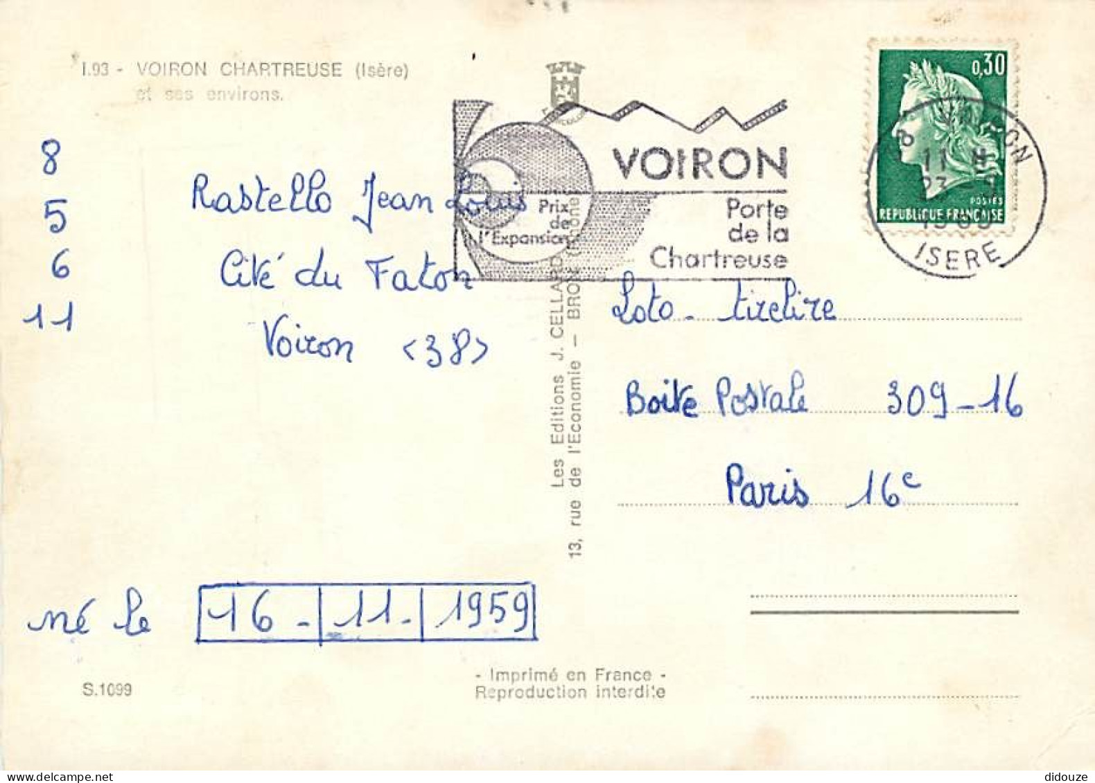 38 - Voiron - Multivues - Flamme Postale De Voiron - CPM - Voir Scans Recto-Verso - Voiron