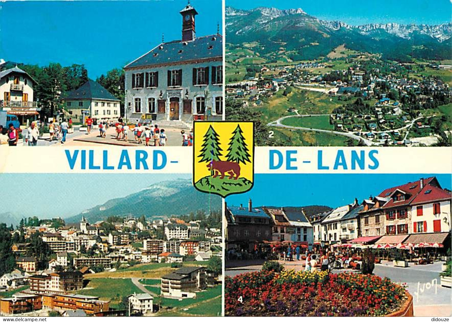 38 - Villard De Lans - Multivues - Blasons - Flamme Postale De Villard De Lans - CPM - Voir Scans Recto-Verso - Villard-de-Lans