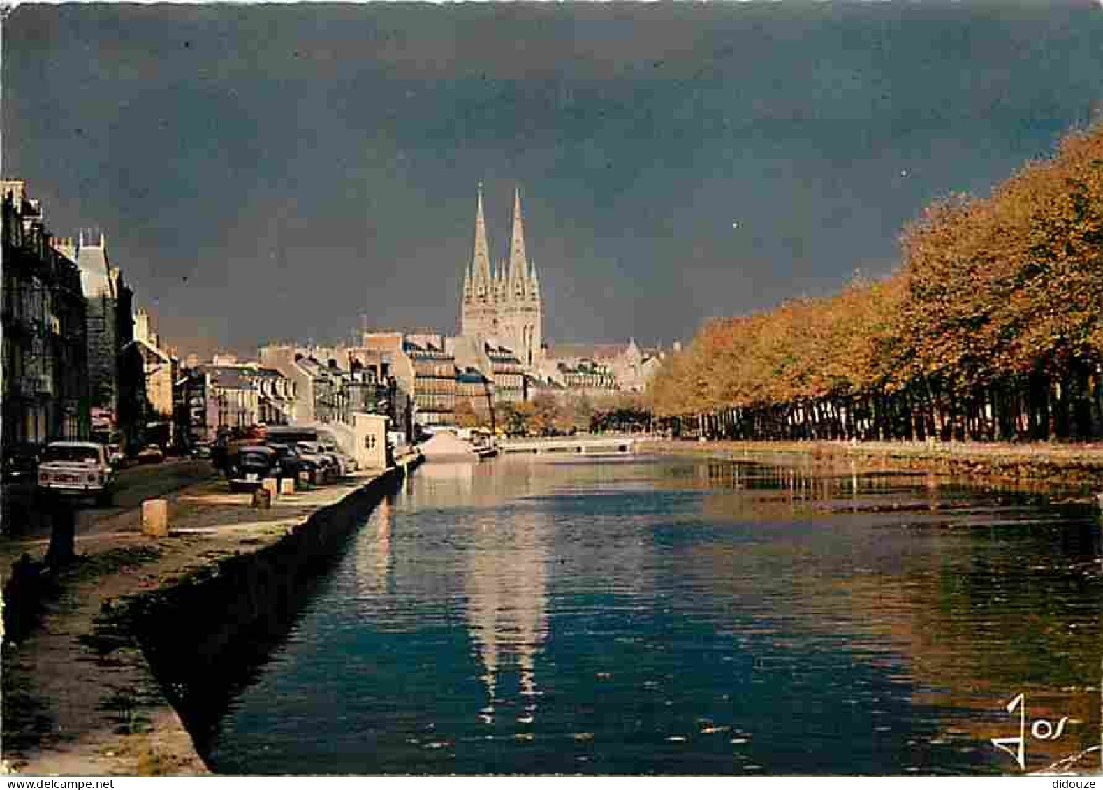 29 - Quimper - Les Quais De L'Odet - Le Nouveau Pont - Vue De Nuit - Automobiles - Voir Scans Recto Verso  - Quimper