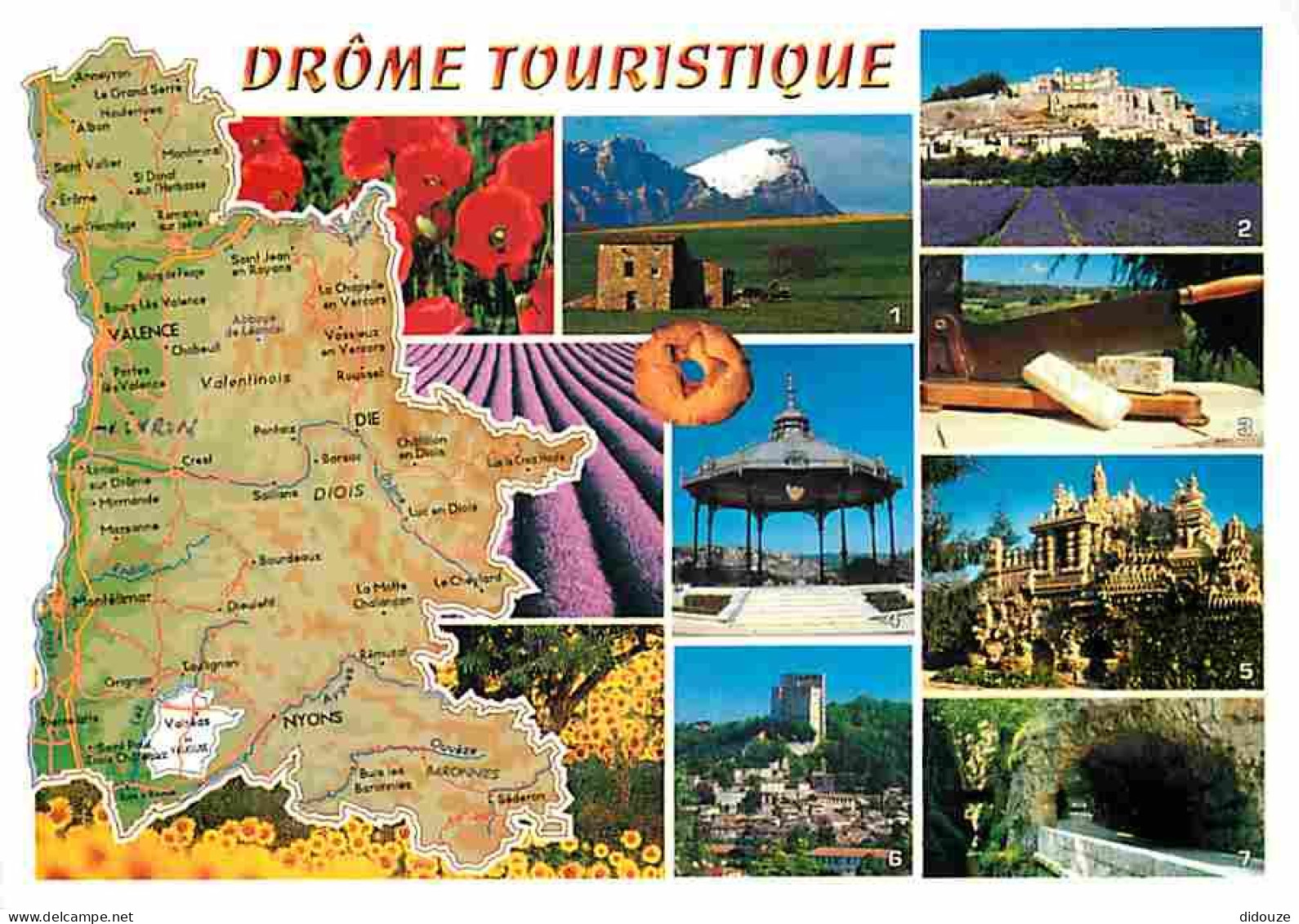 26 - Drome - Multivues - Carte Géographique - Champs De Lavande - CPM - Voir Scans Recto-Verso - Sonstige & Ohne Zuordnung