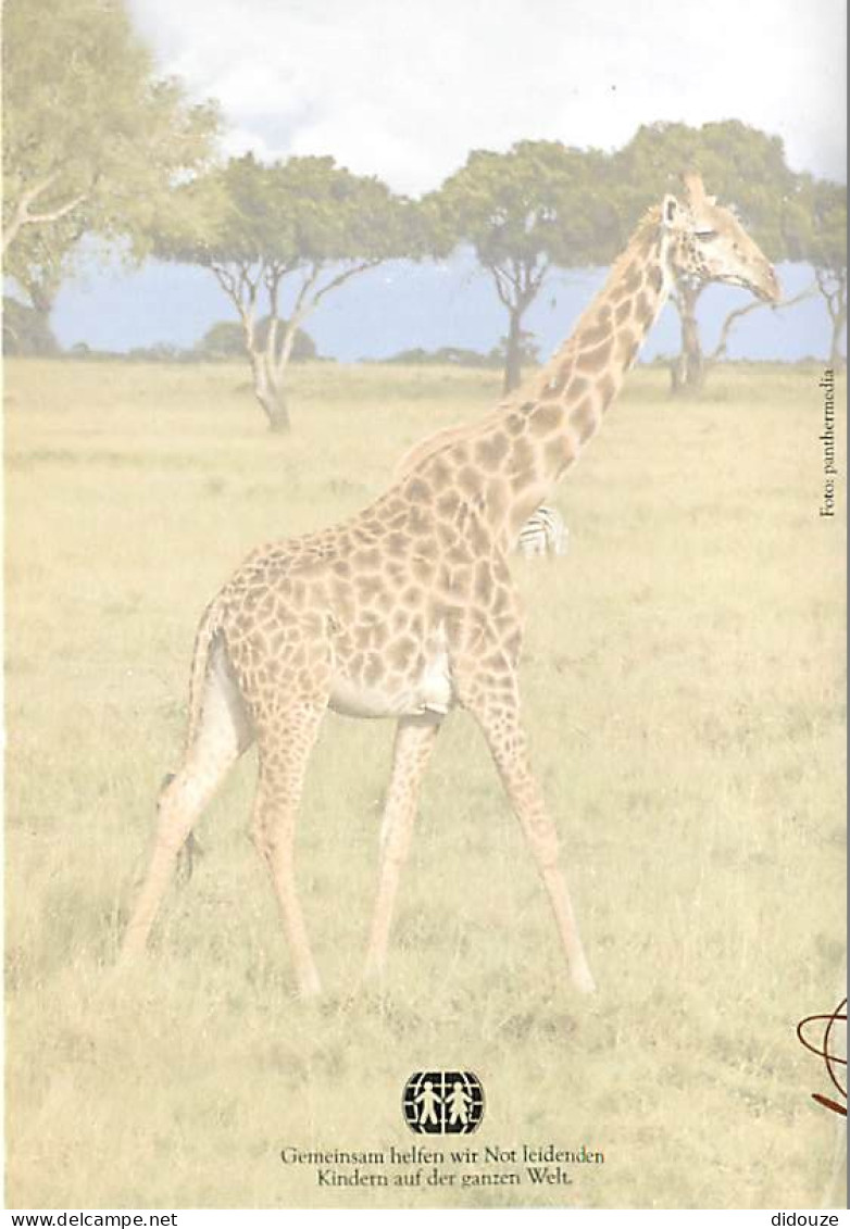 Animaux - Girafes - Carte Qui Se Déplie - Carte Neuve - CPM - Voir Scans Recto-Verso - Girafes