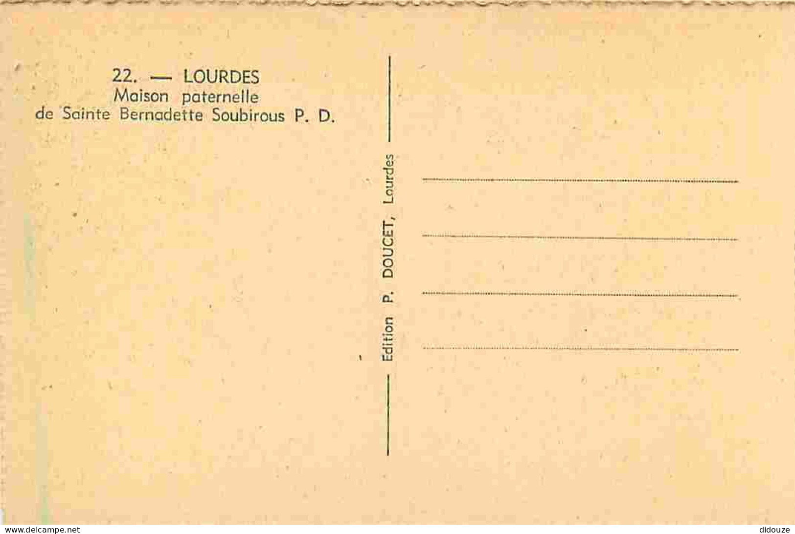 65 - Lourdes - Ville Connue Pour Son Pèlerinage Chrétien - CPA - Voir Scans Recto-Verso - Lourdes