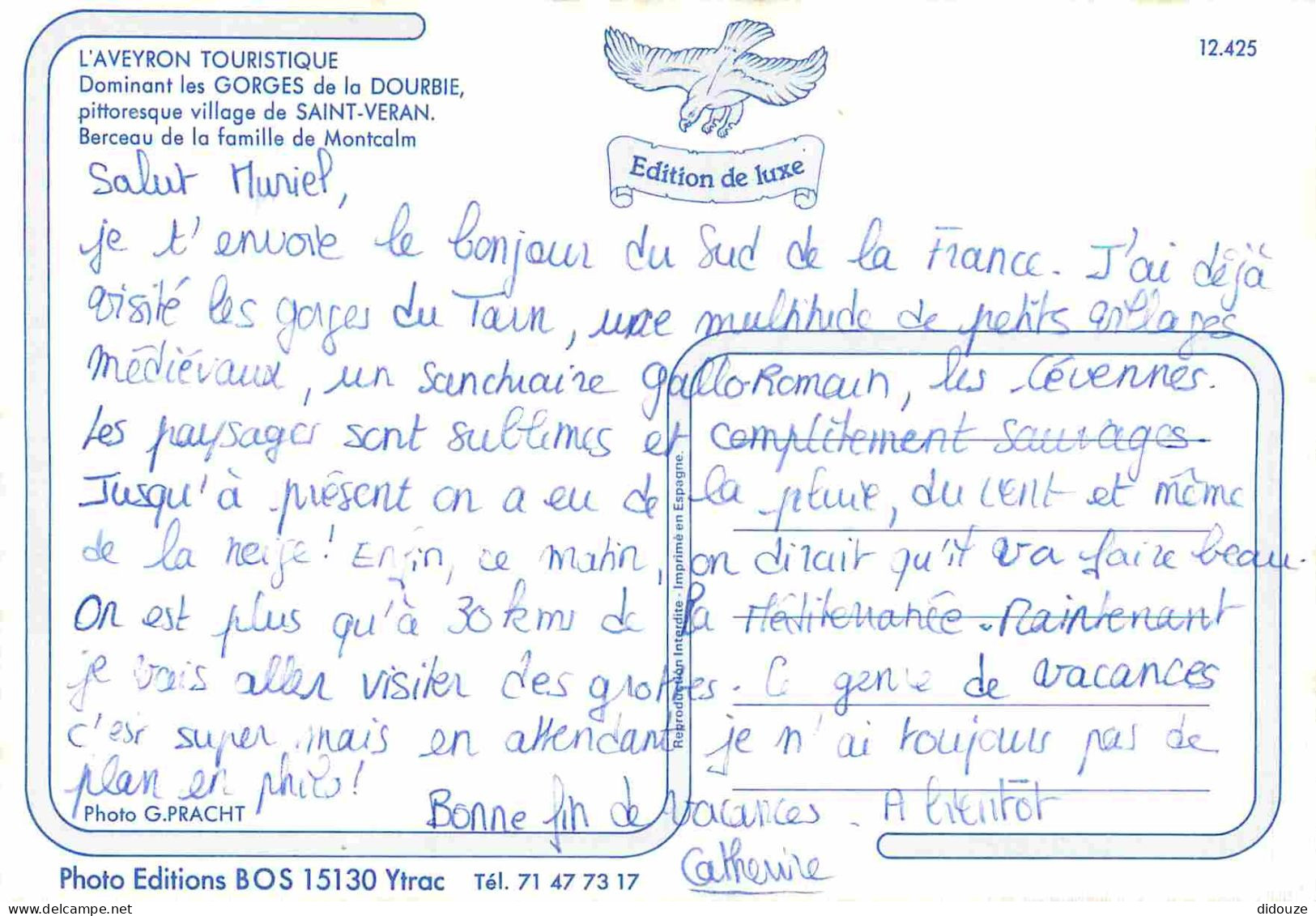 12 - Saint  Véran - Vue Générale Aérienne - CPM - Voir Scans Recto-Verso - Sonstige & Ohne Zuordnung
