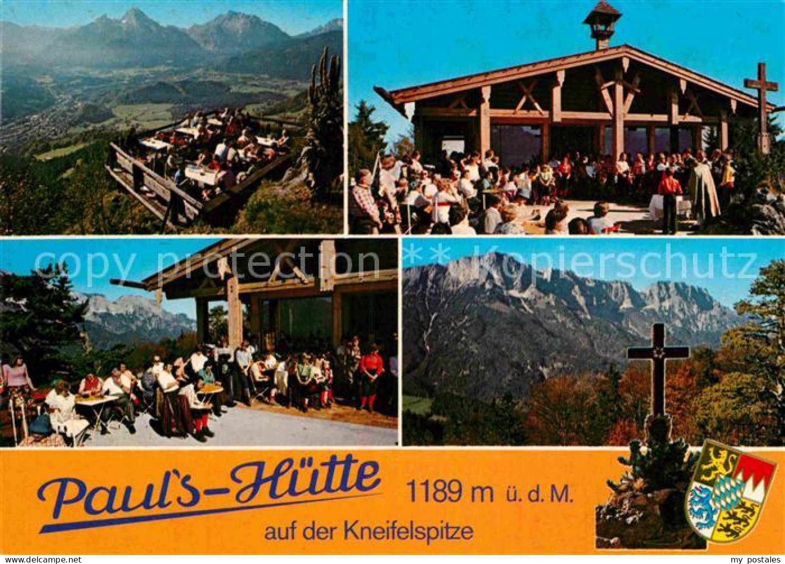72831973 Maria Gern Pauls Huette Kneifelspitze Gipfelkreuz Alpenpanorama Maria G - Berchtesgaden