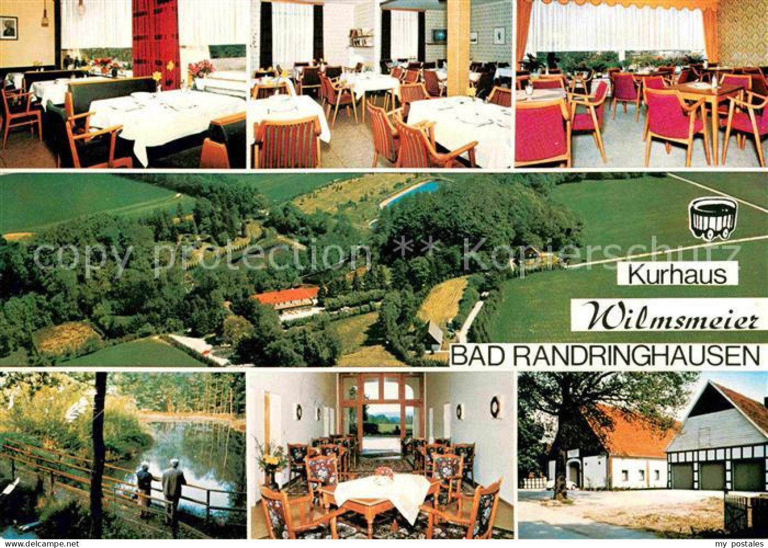 72831956 Bad Randringhausen Kurhaus Moorbad Schwefelbad Waldpartie Fliegeraufnah - Buende