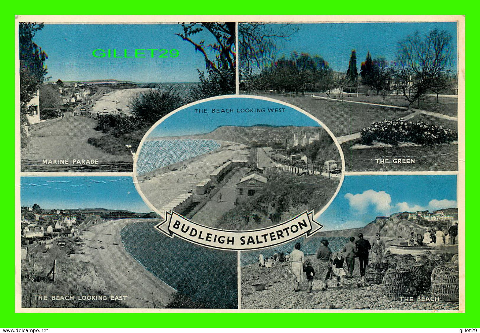 BUDLEIGH SALTERTON, DEVON, UK -  6 MULTIVUES - TRAVEL IN 1962 - E.T.W. DENNIS & SONS LTD - PHOTOBLUE - - Andere & Zonder Classificatie