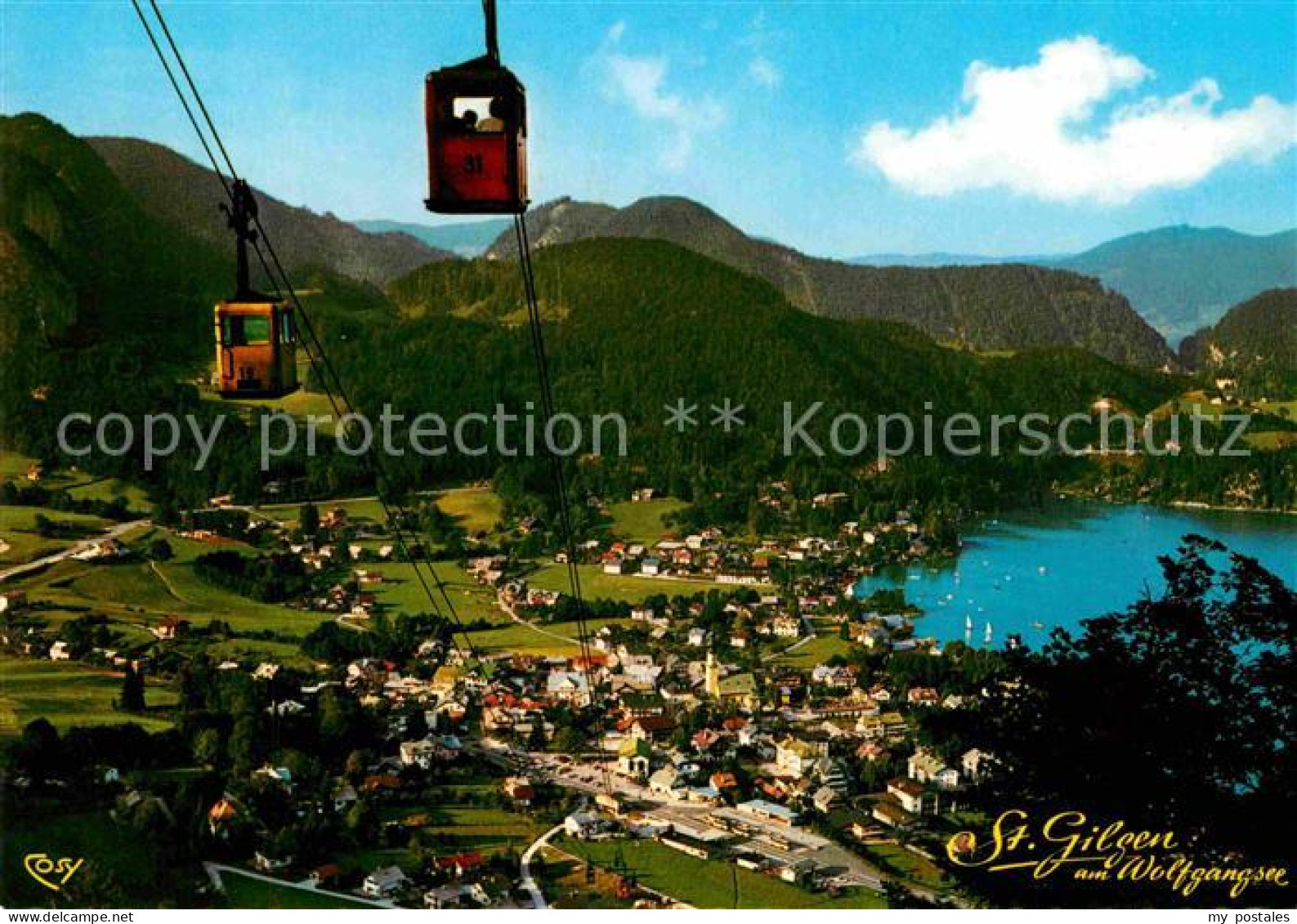 72831800 St Gilgen Wolfgangsee Mit Gondelbahn Zum Zwoelferhorn Alpenpanorama St  - Andere & Zonder Classificatie