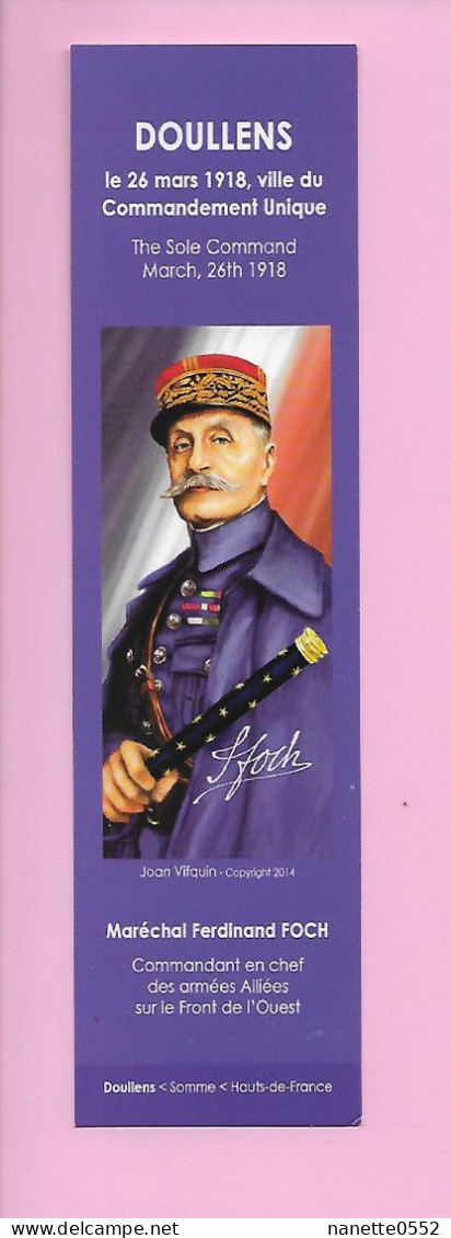 MP - Maréchal Ferdinand Foch -  Doullens - - Marcapáginas