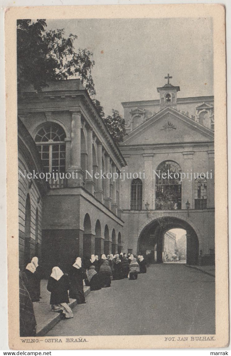 Vilnius, Aušros Vartai, J. Bulhak, Apie 1920 M. Atvirukas - Lituanie