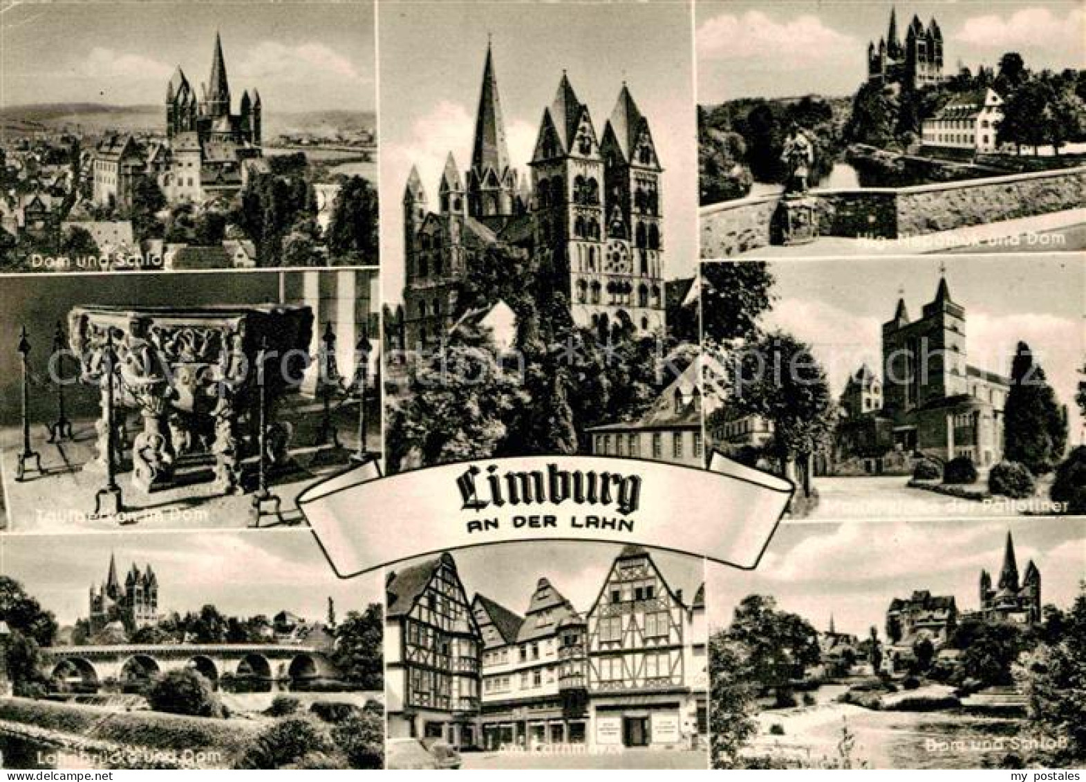 72831699 Limburg Lahn Dom Schloss Heiliger Nepomuk Taufbecken Lohobruecke Kornma - Limburg