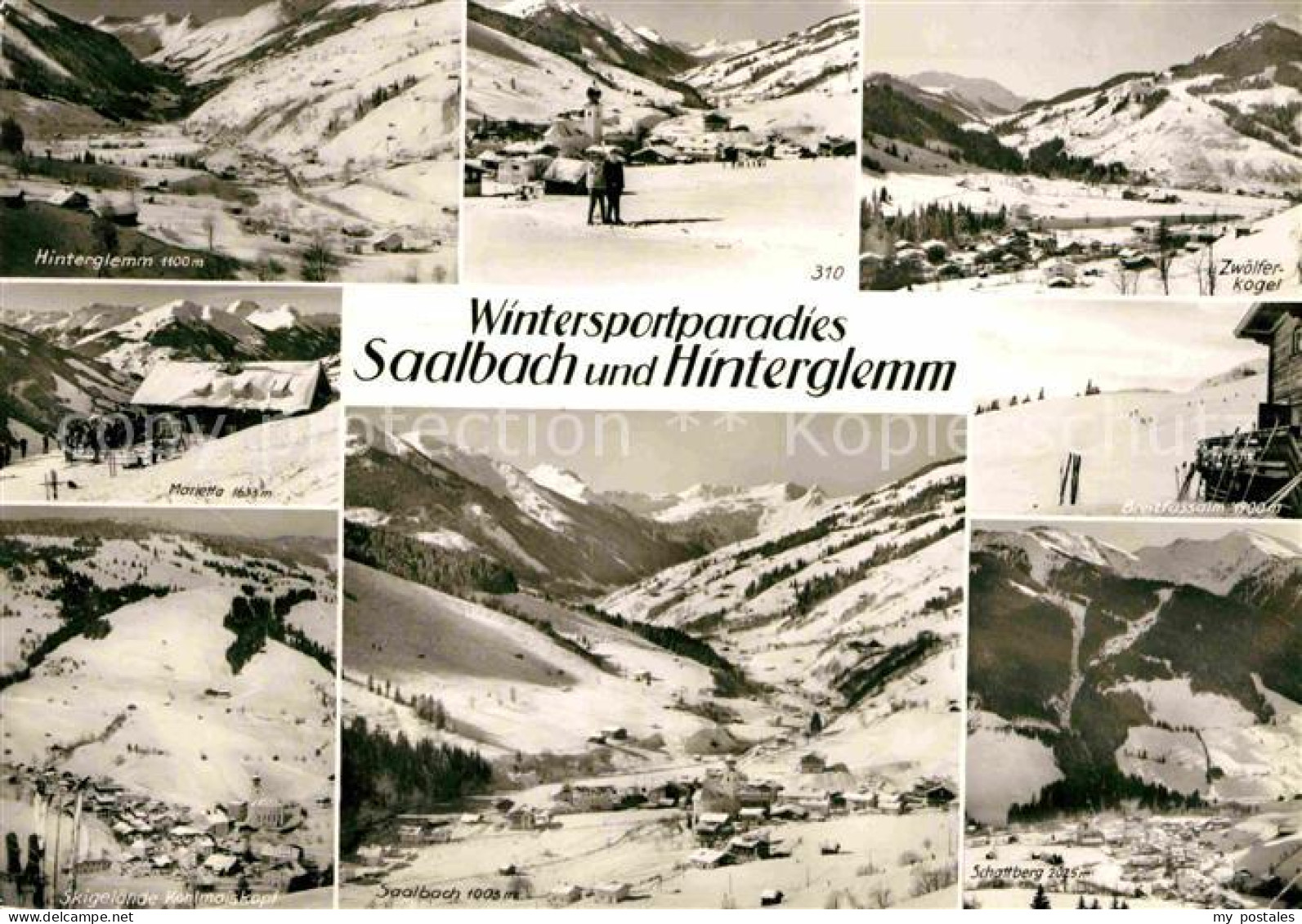 72831649 Saalbach-Hinterglemm Zwoelferkogel Marietta Schattberg Winterlandschaft - Sonstige & Ohne Zuordnung