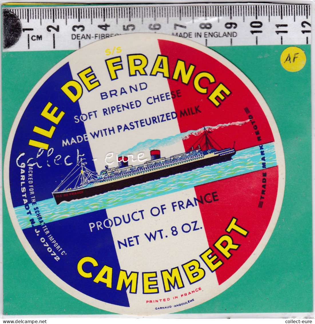 C1302 FROMAGE CAMEMBERT BATEAU  ILE DE FRANCE BRAND - Käse