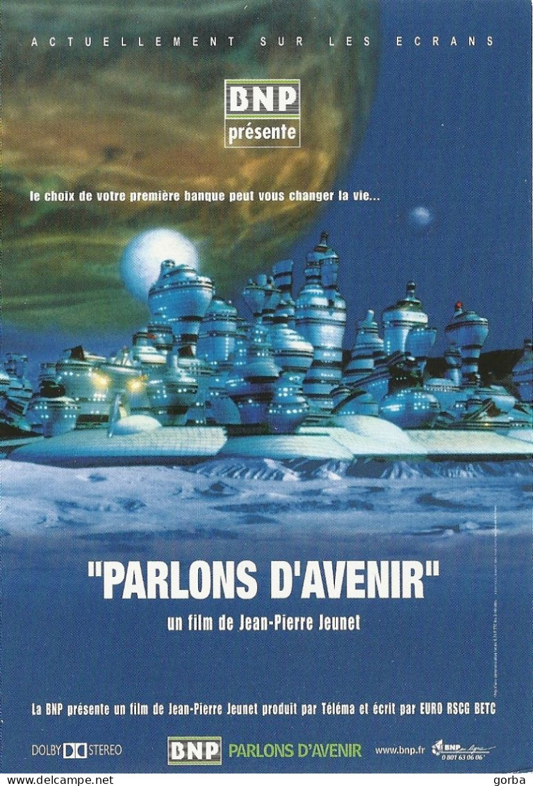 *CPM - Affiche Du Film "Parlons D'Avenir" Pour La BNP - Plakate Auf Karten