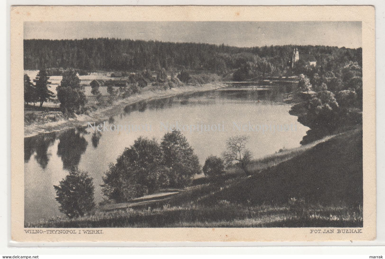 Vilnius, Trinapolis, Verkiai, J. Bulhak, Apie 1920 M. Atvirukas - Lituanie