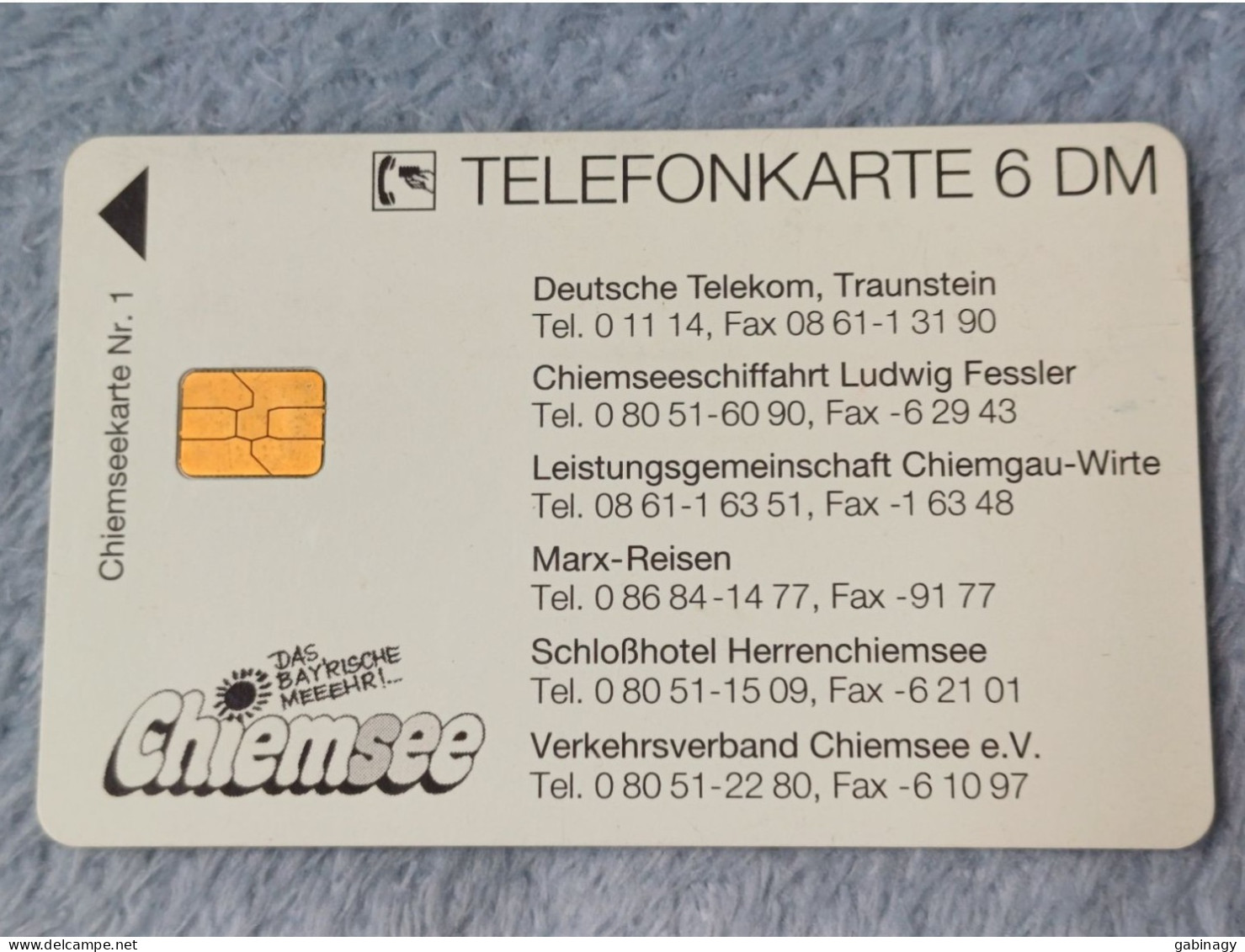 GERMANY-1165 - O 2995 - Chiemseekarte Nr. 1 - 10.000ex. - O-Series : Series Clientes Excluidos Servicio De Colección