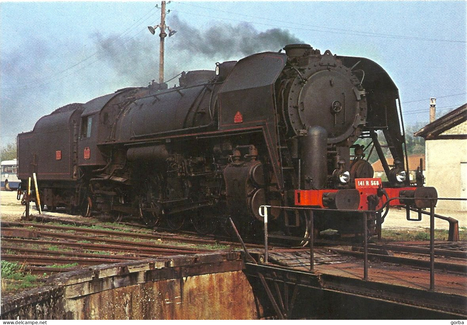 CPM - Locomotive 141 R 568 De La CITEV - Dépôt CFTA De GRAY Le 25 Avril 1982 - Eisenbahnen