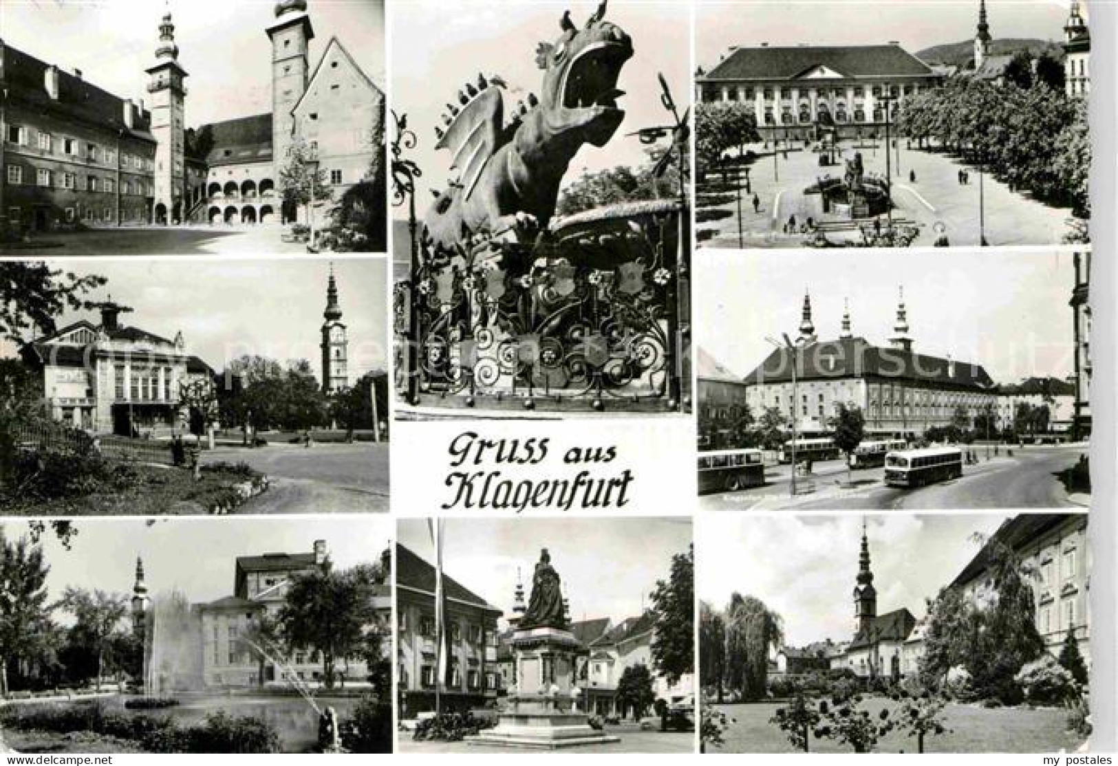 72831563 Klagenfurt Woerthersee Marktplatz Hauptbahnhof Park Kirche Denkmal Klag - Altri & Non Classificati