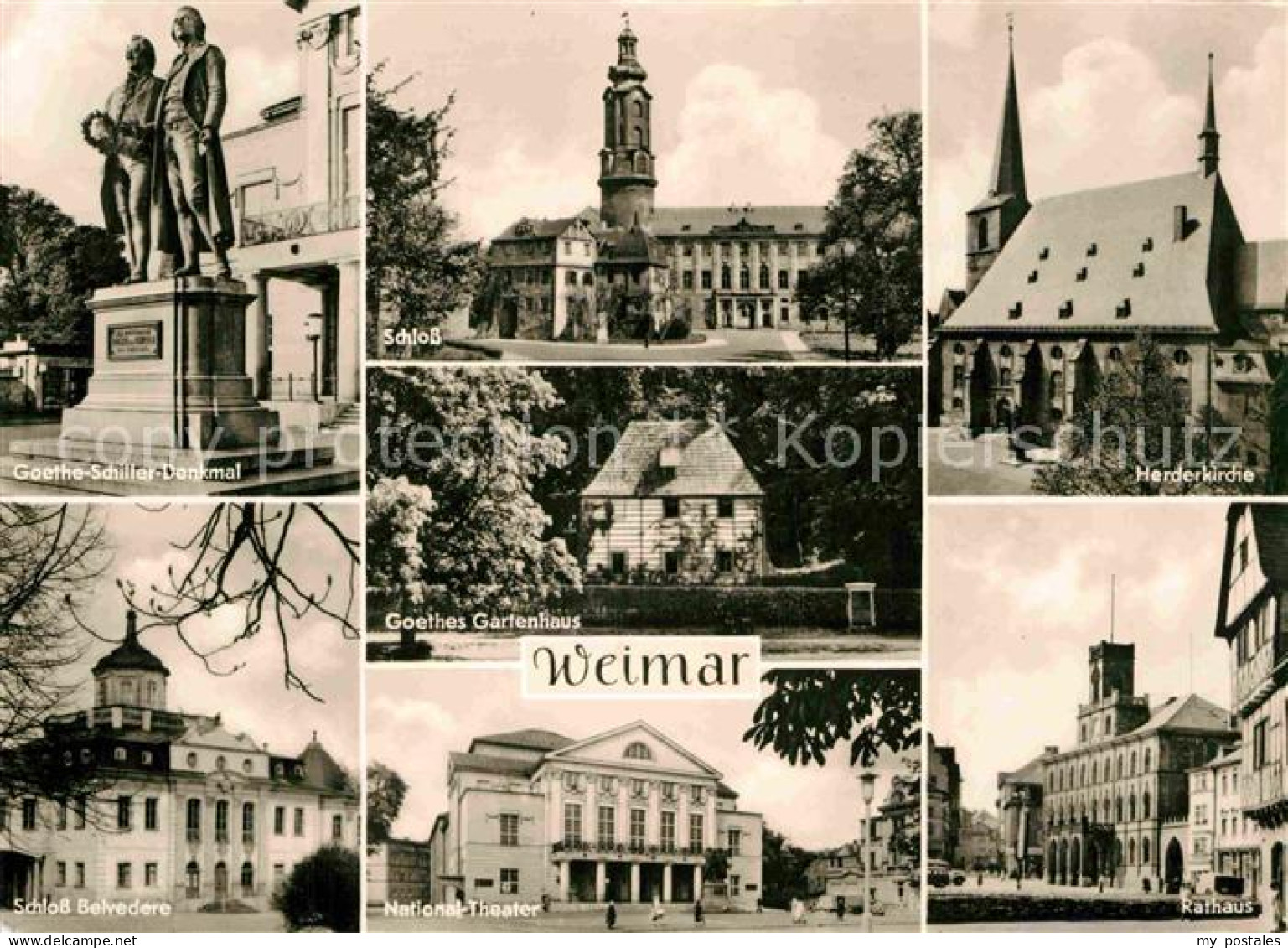 72831534 Weimar Thueringen Goethes Gartenhaus Herderkirche National-Theater Schl - Weimar