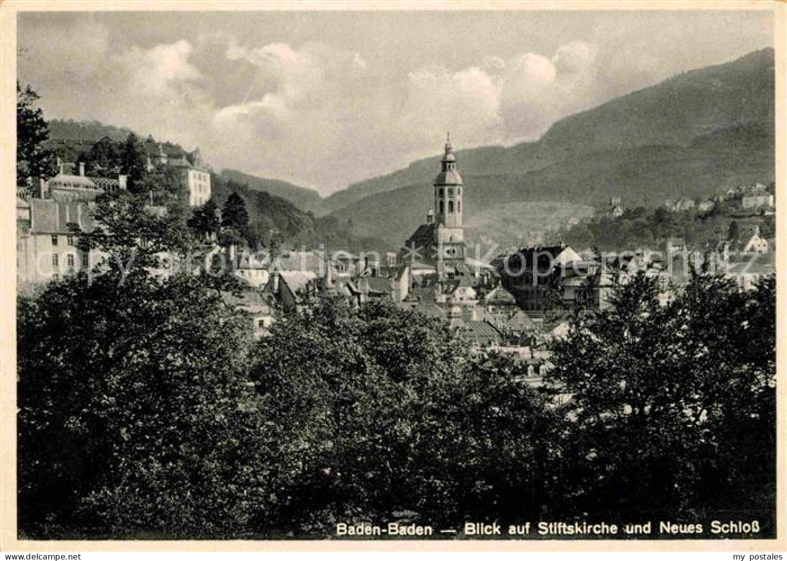 72831472 Baden-Baden Stiftskirche Neues-Schloss Baden-Baden - Baden-Baden