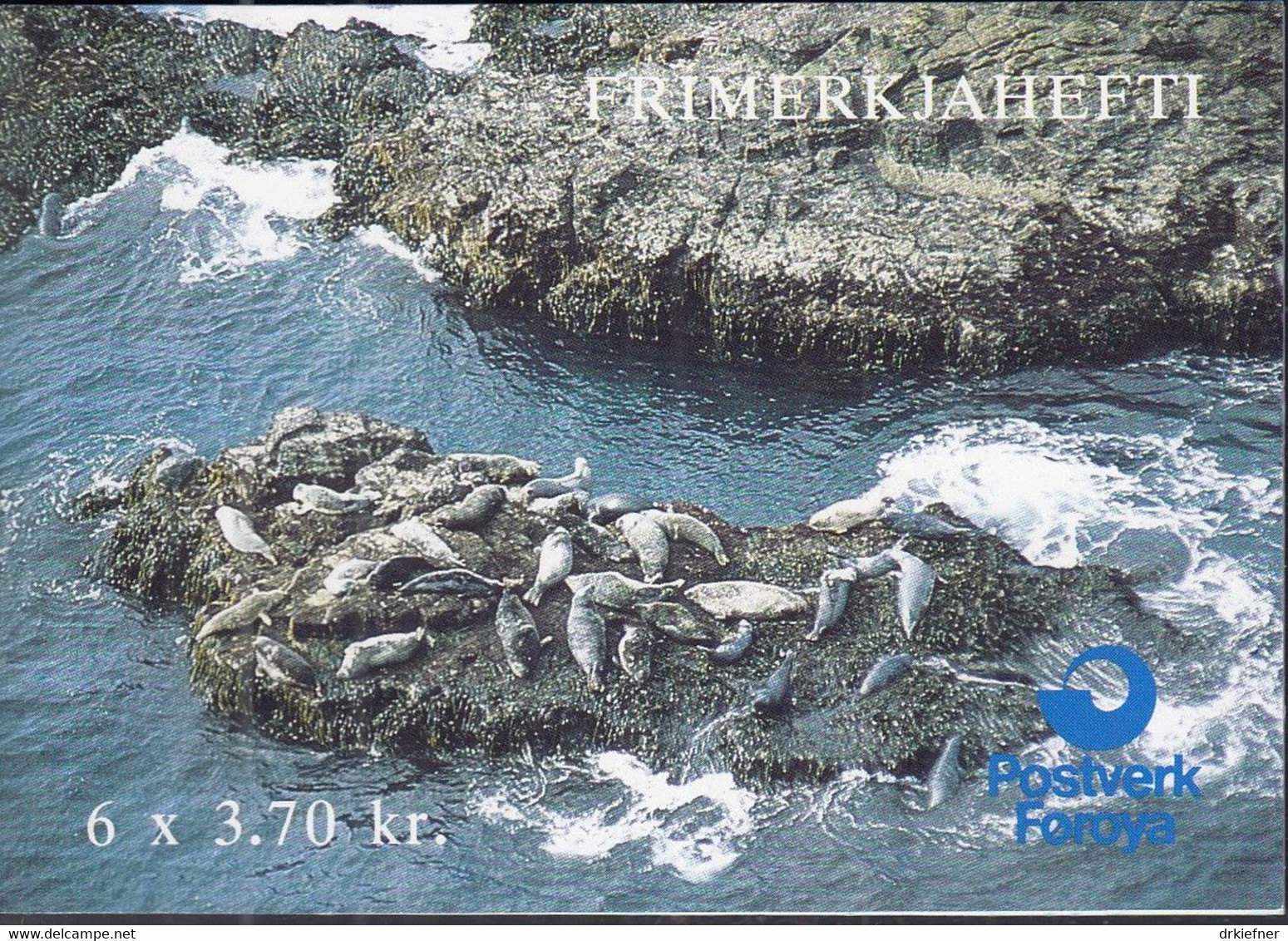 FÄRÖER Markenheftchen MH 5 Mit 3x 235-236, Postfrisch **, Seehunde, 1992 - Islas Faeroes