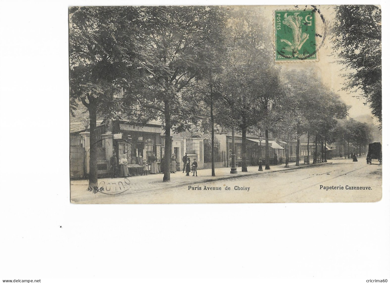 75 - PARIS - Avenue De Choisy. Animée, CPA Ayant Circulé En 1911. - Distretto: 13