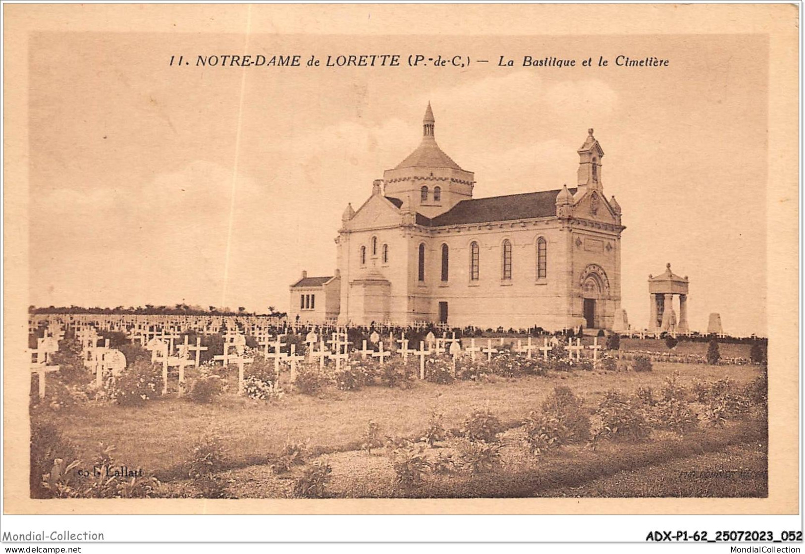 ADXP1-62-0027 - NOTRE-DAME DE LORETTE - La Basilique Et Le Cimetière - Sonstige & Ohne Zuordnung