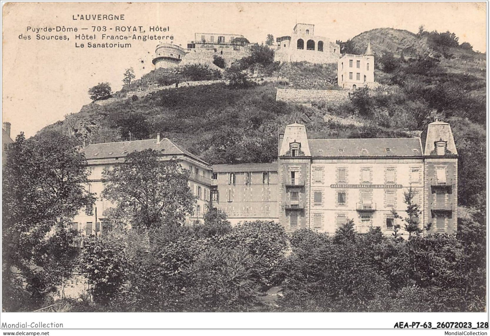 AEAP7-63-0643 - ROYAT - Hotel Des Sources - Hotels France-angleterre - Le Sanatorium - Royat