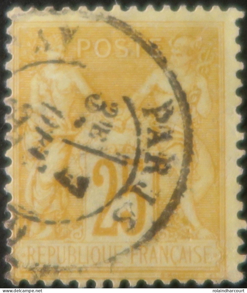 R1311/3151 - FRANCE - SAGE TYPE II N°92 - CàD De PARIS (Seine) Du 7 DECEMBRE 1880 - 1876-1898 Sage (Tipo II)