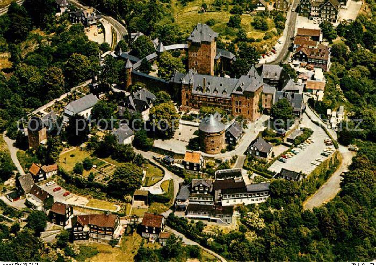 72830618 Burg Wupper Schloss Bergisches Land Fliegeraufnahme Burg - Solingen