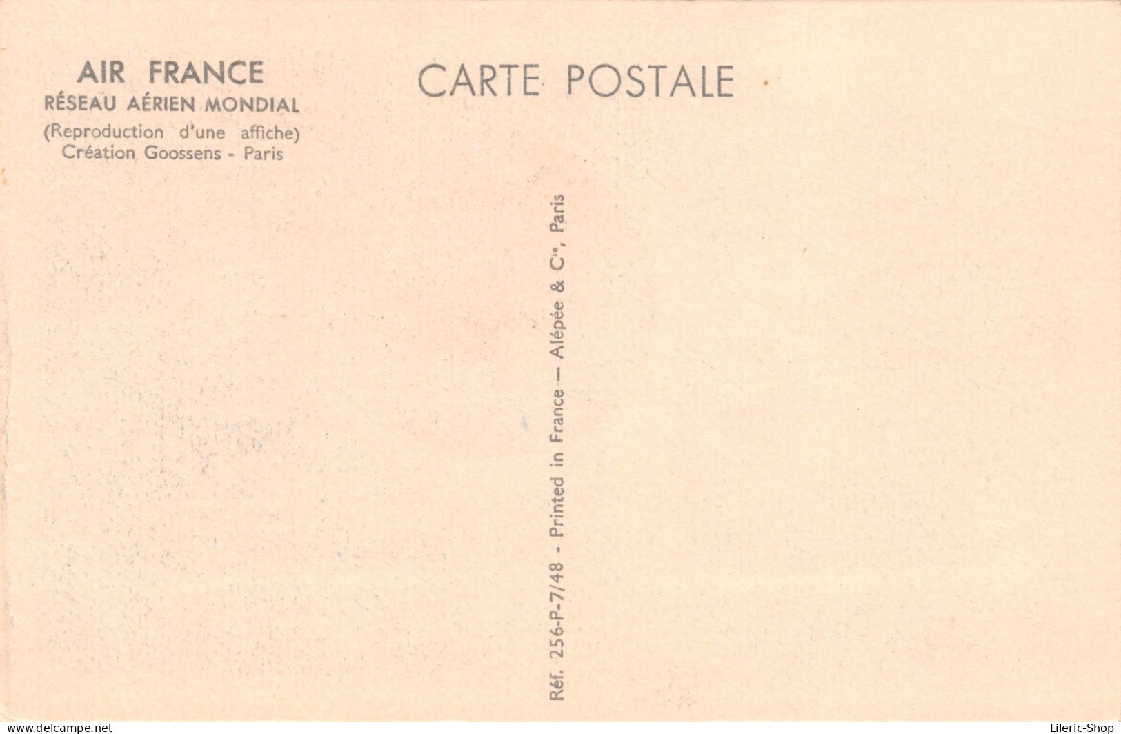 Lot De 4 CPSM Publicitaires PF "AIR FRANCE" RESEAU AERIEN MONDIAL # AVIATION # - Publicité