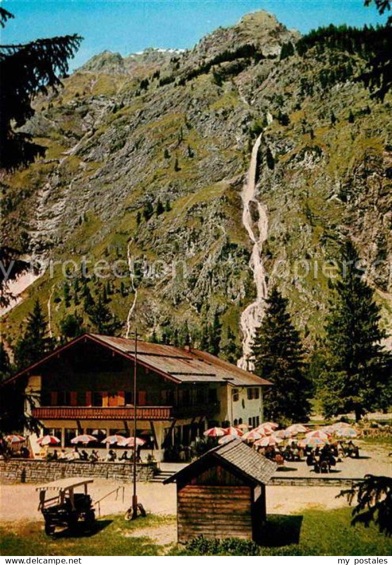 72830599 Oberstdorf Berggasthof Oytalhaus Wasserfall Anatswald - Oberstdorf