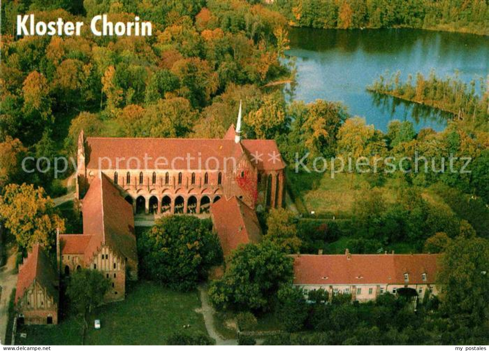 72830583 Chorin Kloster Parsteiner See Fliegeraufnahme Chorin - Chorin