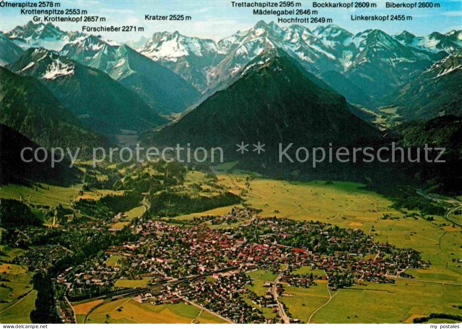 72830581 Oberstdorf Hoehenluftkurort Alpenpanorama Fliegeraufnahme Anatswald - Oberstdorf