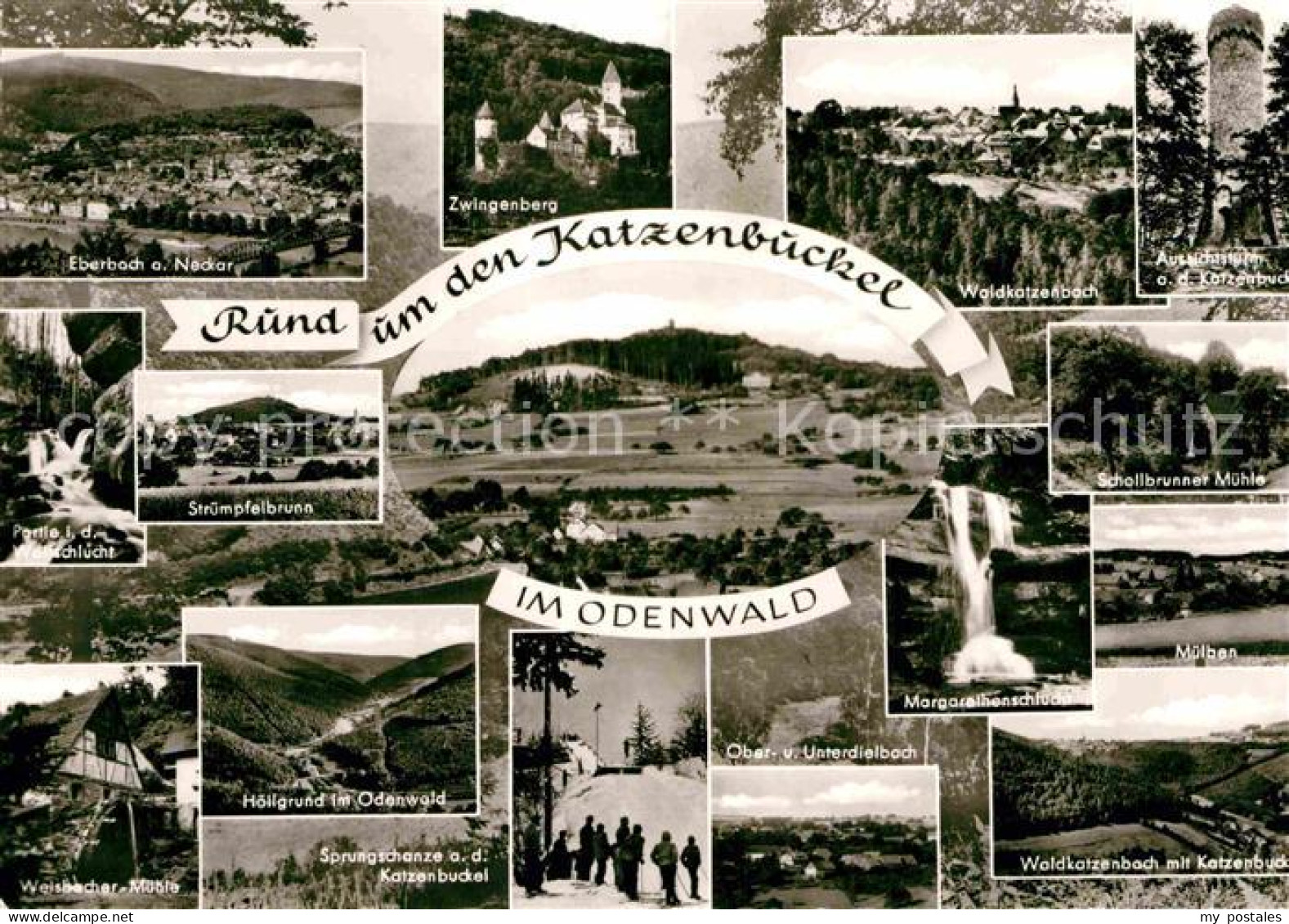 72830495 Odenwald Eberbach Zwingenberg Waldkatzenbach Aussichtsturm Schanze Oden - To Identify