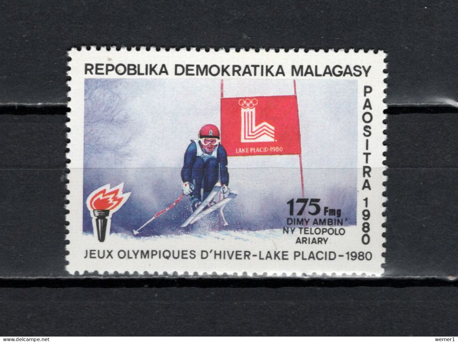 Malagasy - Madagascar 1981 Olympic Games Lake Placid Stamp MNH - Invierno 1980: Lake Placid