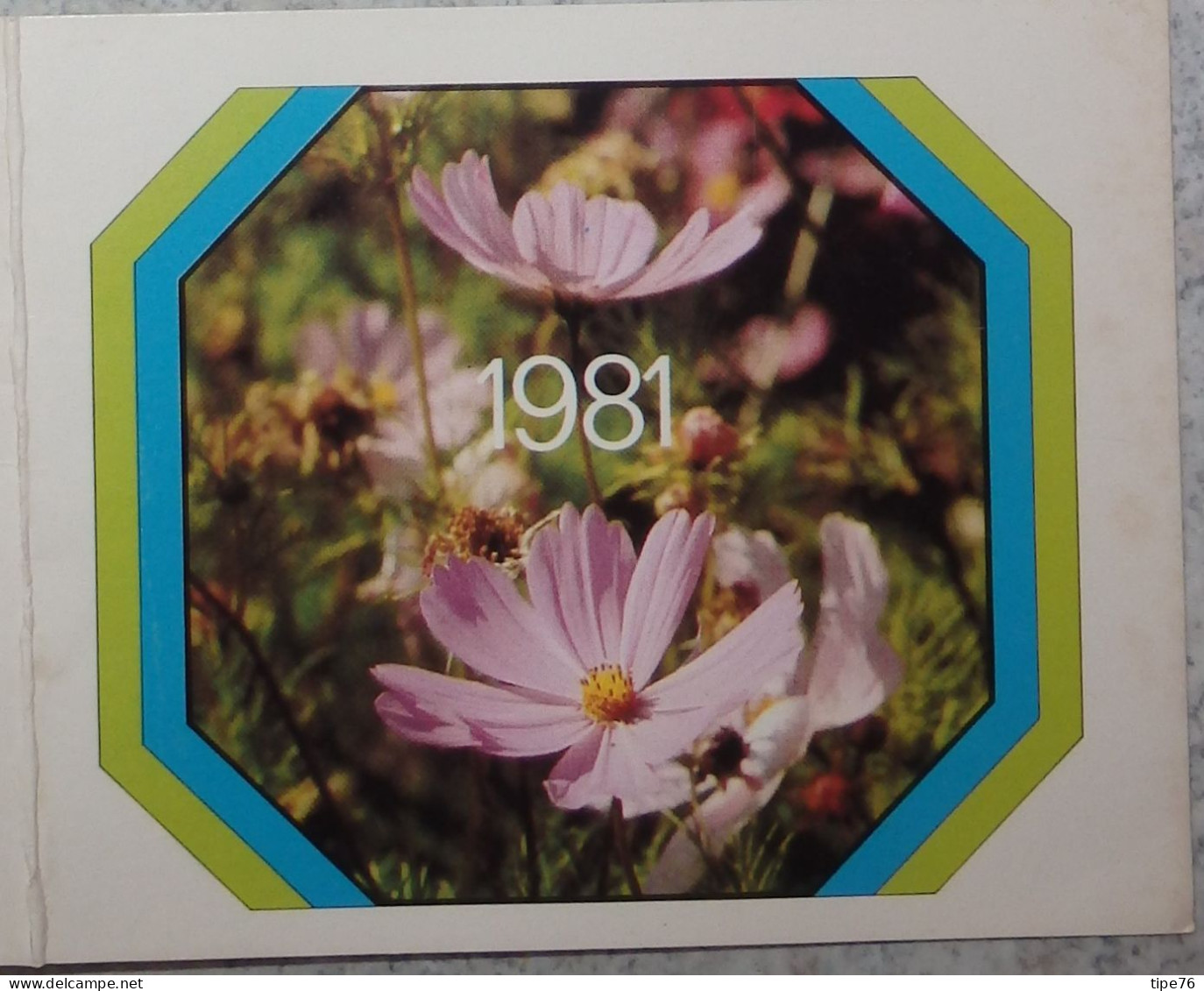 Petit Calendrier De Poche 1981 Fleur  Chaussures ERAM Marque Enseigne - Petit Format : 1981-90