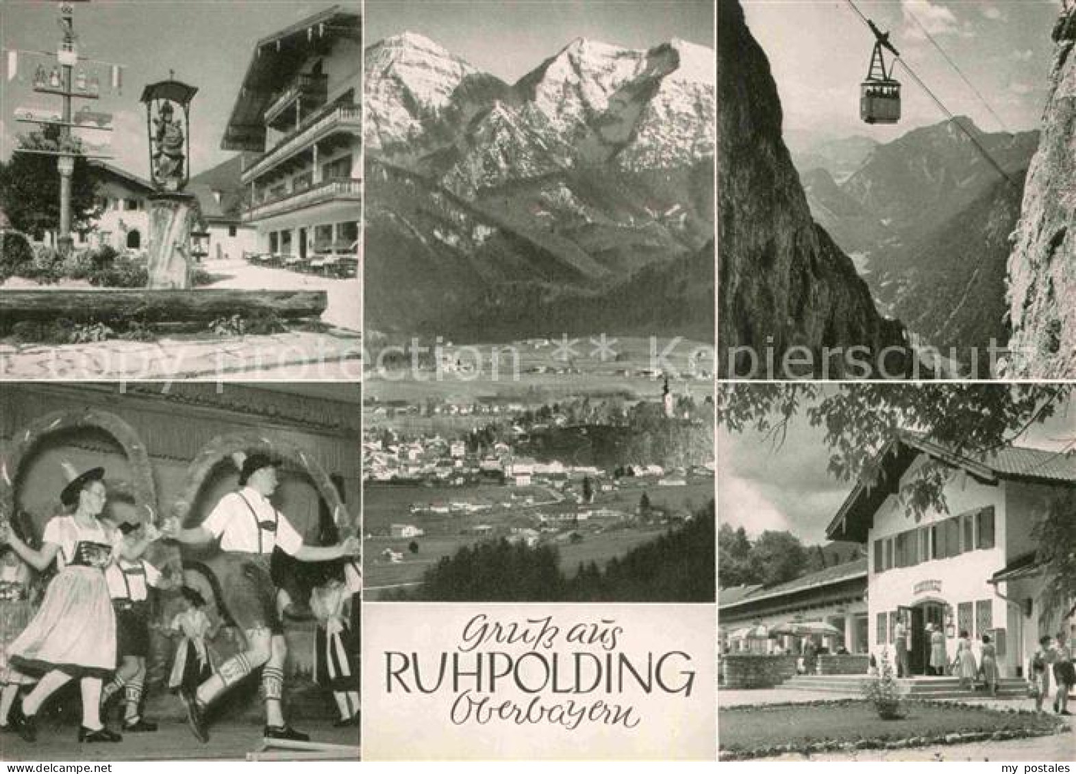 72830465 Ruhpolding Sonntagshorn Dorfplatz Trachtentanz Rauschbergbahn Ruhpoldin - Ruhpolding