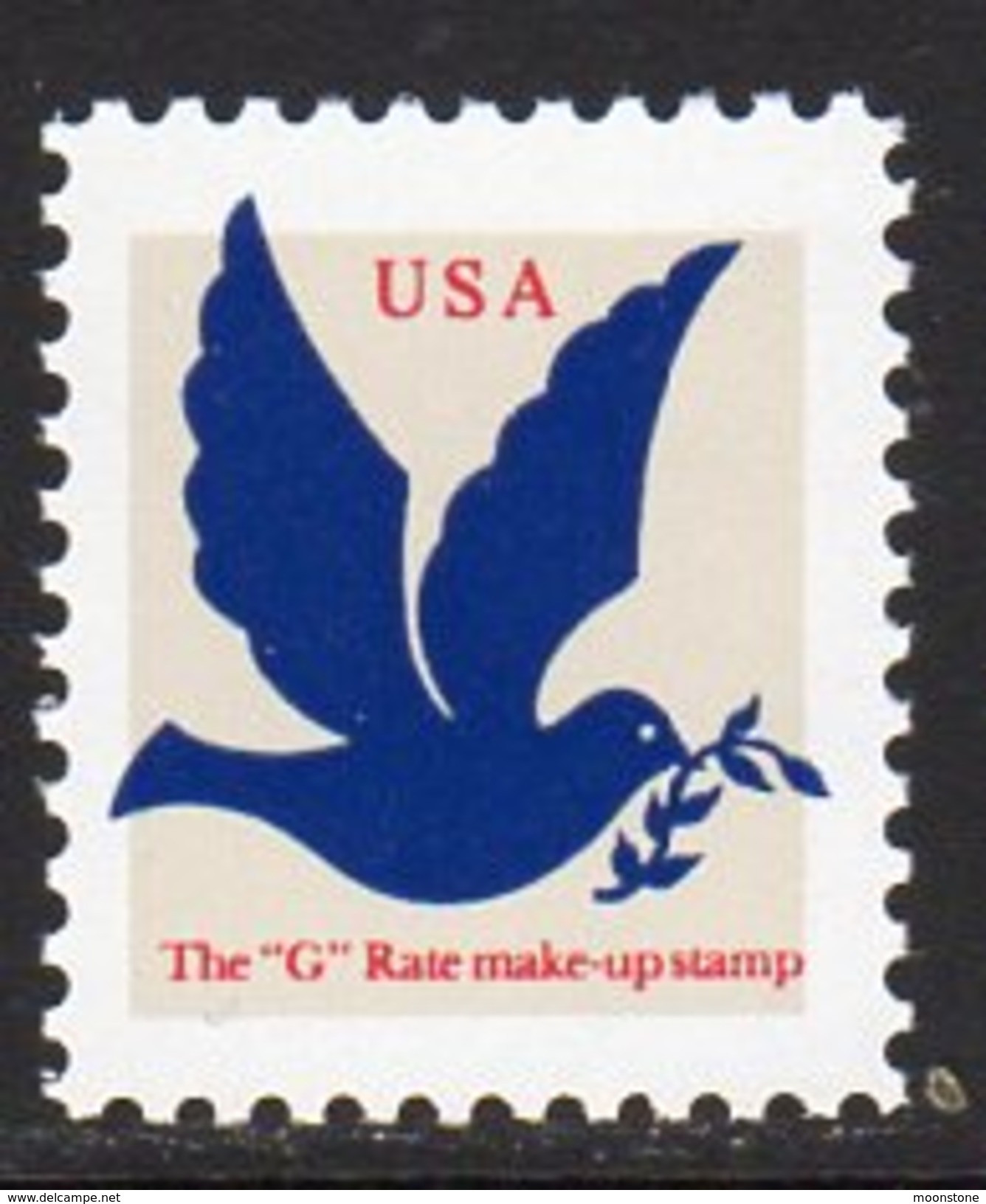 USA 1994 Dove Make-up Rate Stamp, Dull Blue, MNH (SG 2977) - Unused Stamps