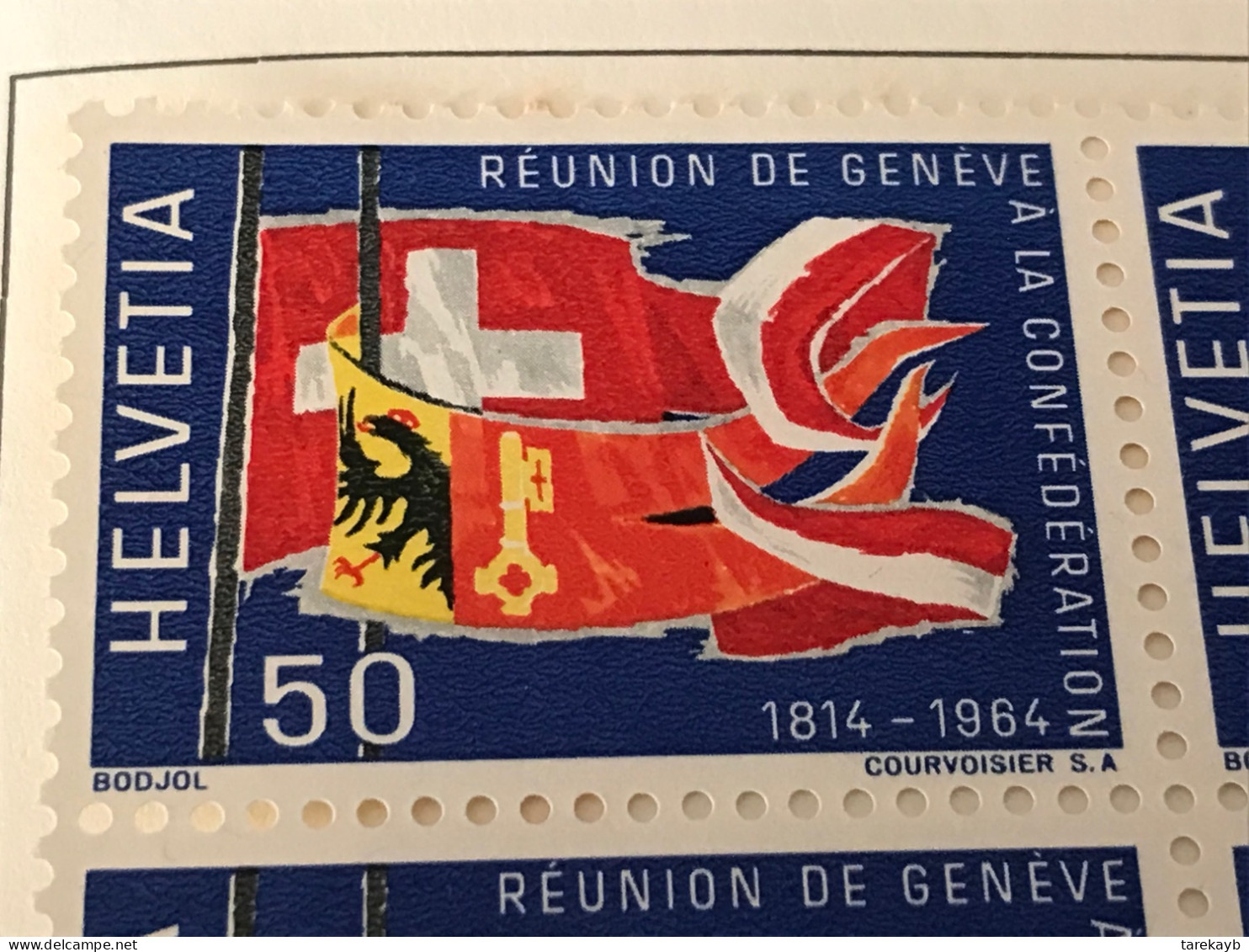 TIMBRES-POSTE DE PROPAGANDE 1964  BERN AUSGABETAG 9 MARZ