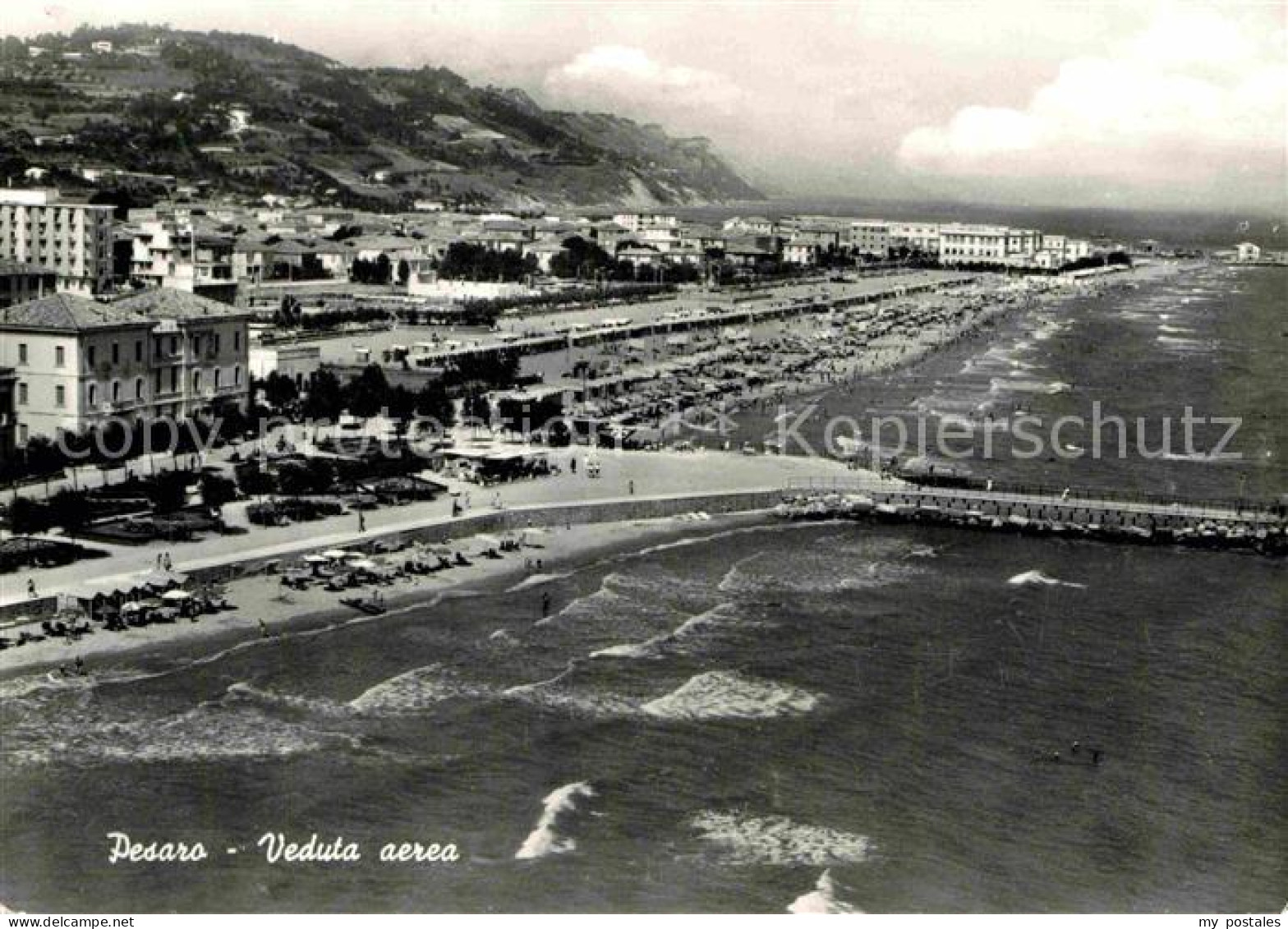 72829889 Pesaro Fliegeraufnahme Strand Pesaro - Sonstige & Ohne Zuordnung