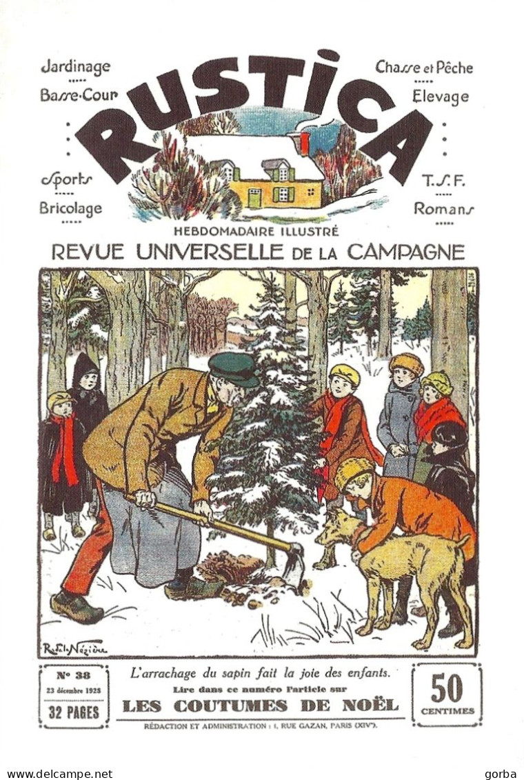 *Lot De 5 CPM - Reproduction De "une" Du Magazine RUSTICA - Otros & Sin Clasificación