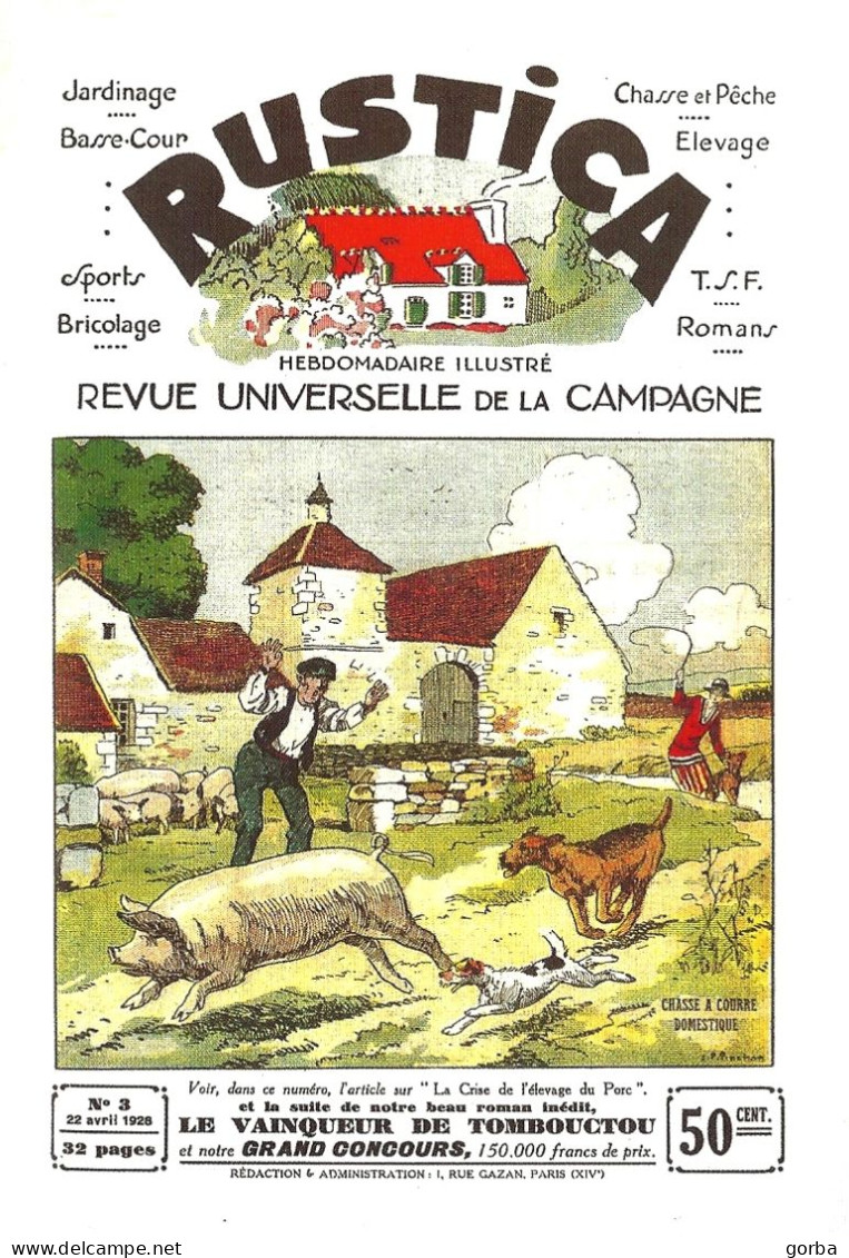 *Lot De 5 CPM - Reproduction De "une" Du Magazine RUSTICA - Andere & Zonder Classificatie